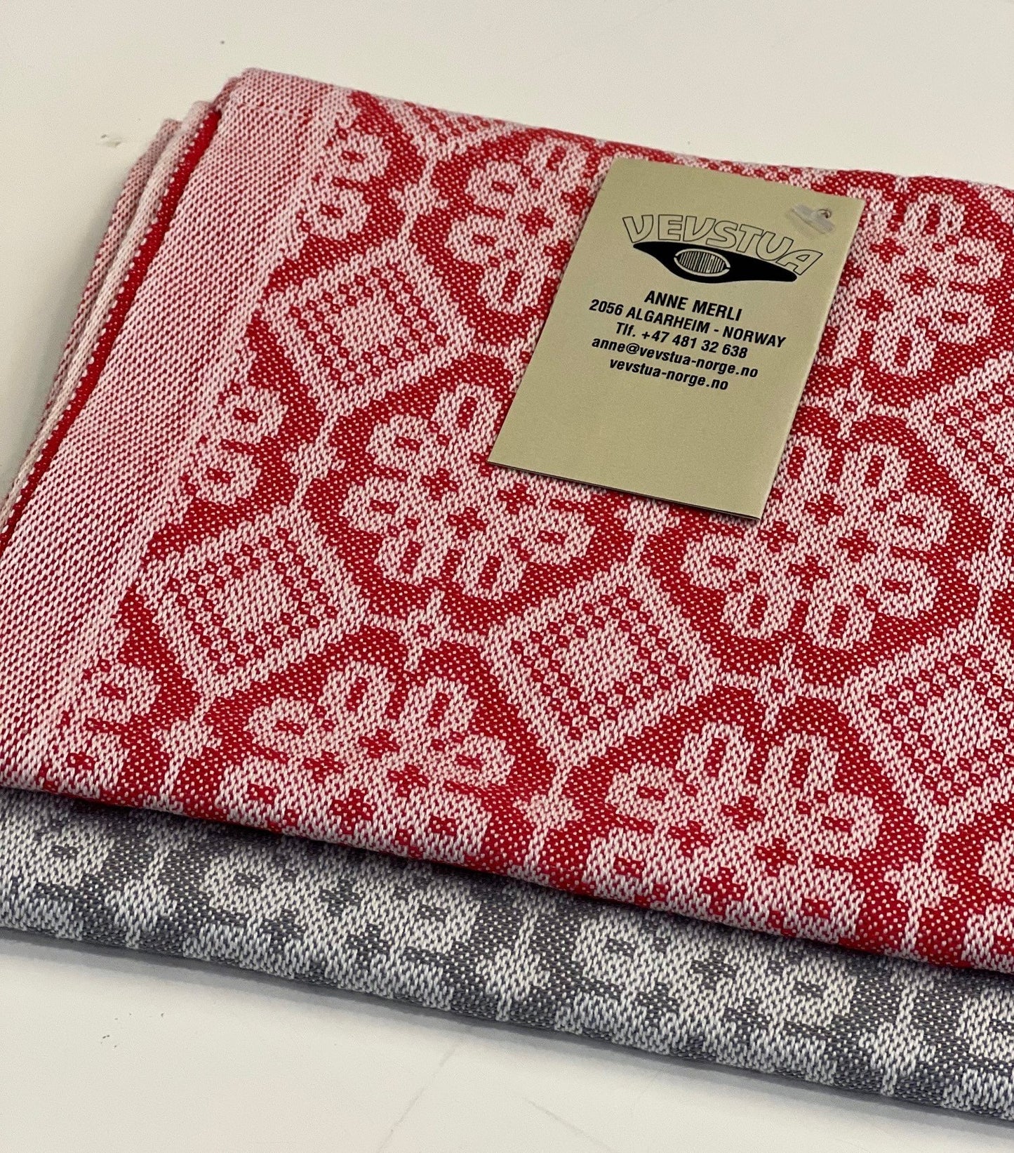 Kjøkkenhåndkle - Valknute grå