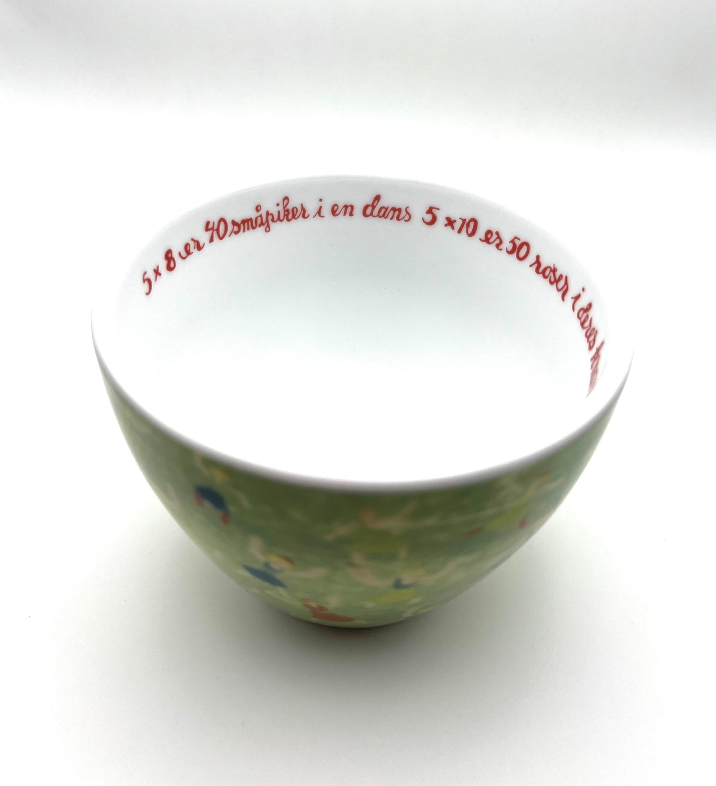 Porselensbolle - grønn