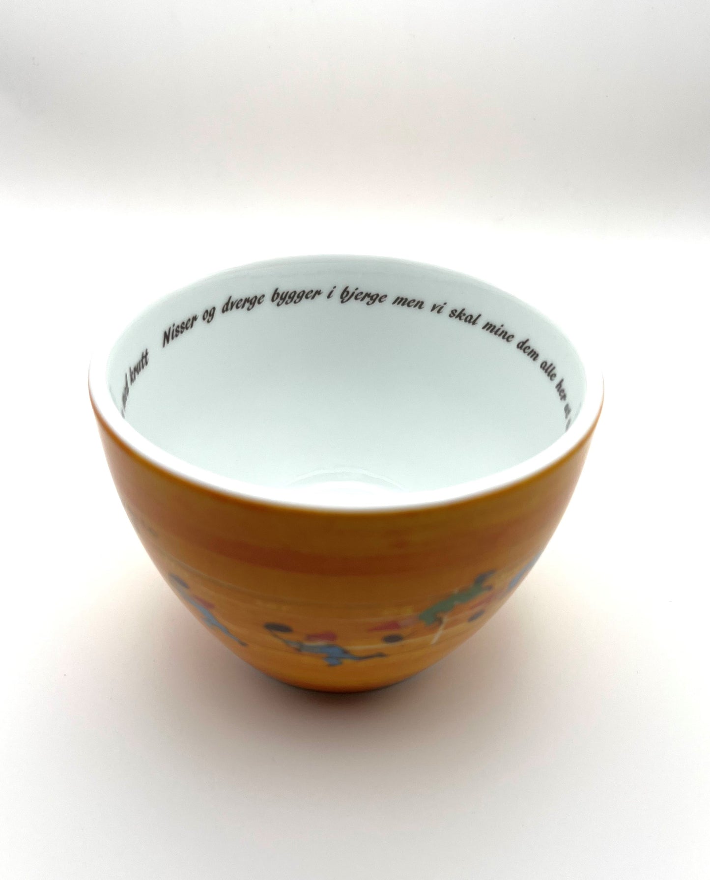 Porselensbolle - oransje